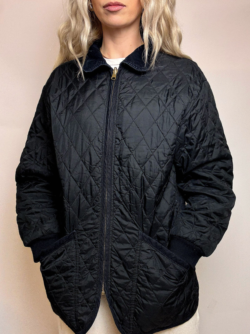 Vintage XL Marine Steppjacke