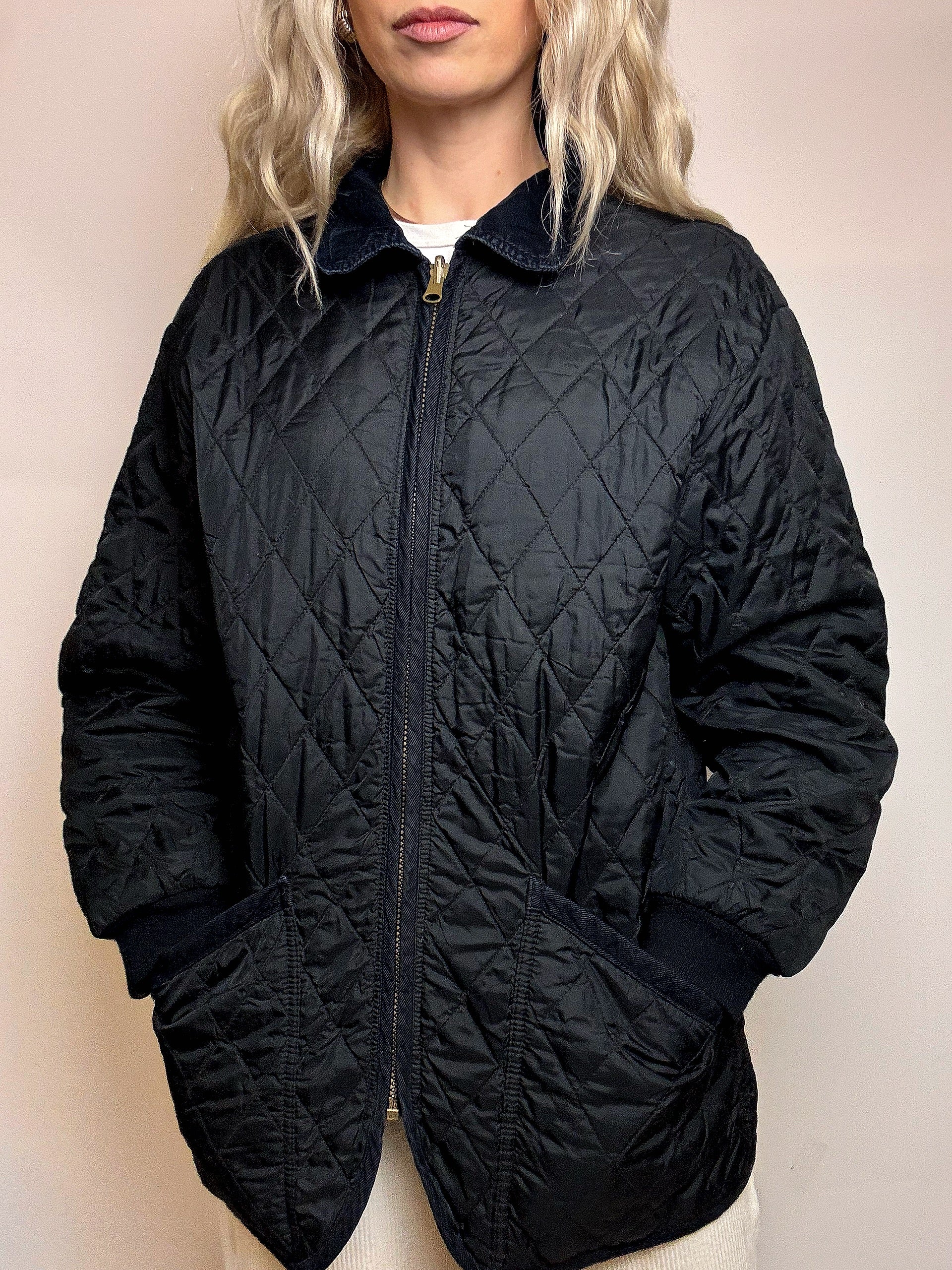 Vintage XL Marine Steppjacke
