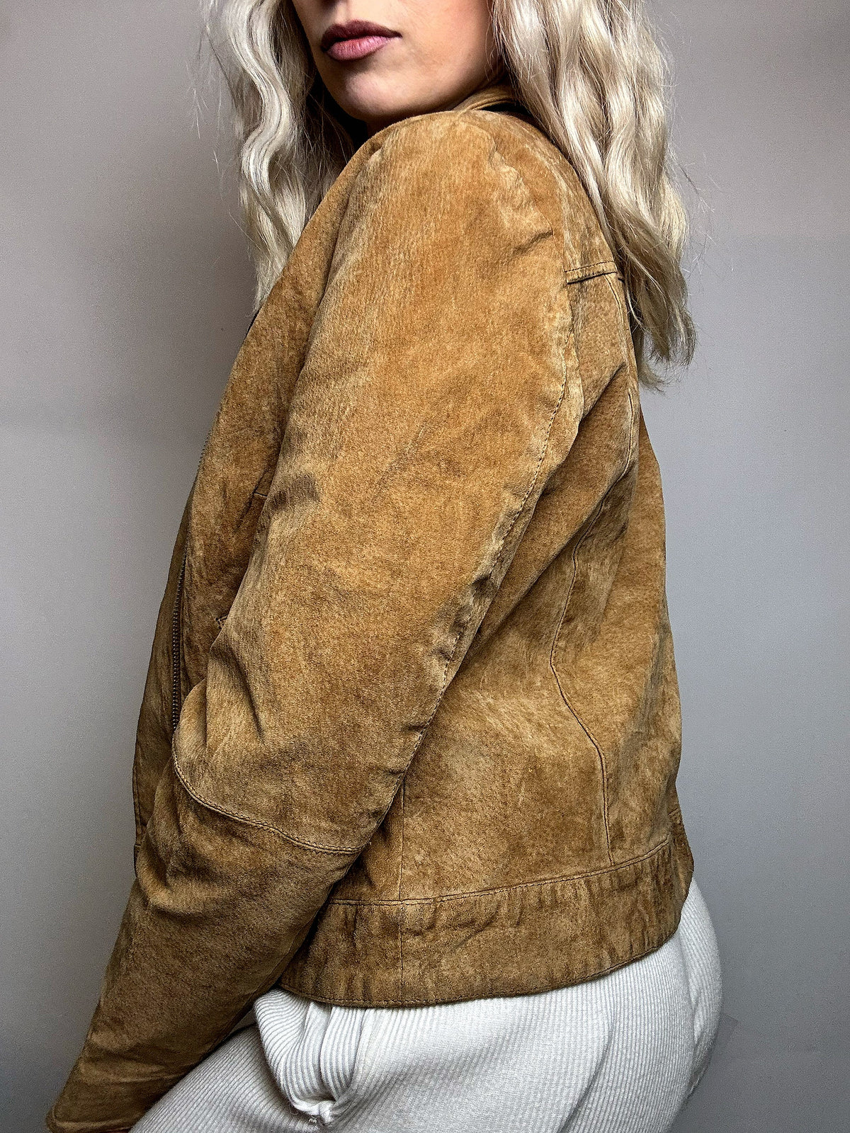 Perfecto en daim beige PIMKIE M vintage