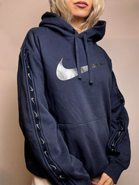 Sweat à capuche marine NIKE L vintage