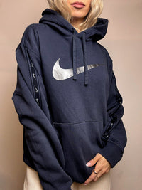 Sweat à capuche marine NIKE L vintage