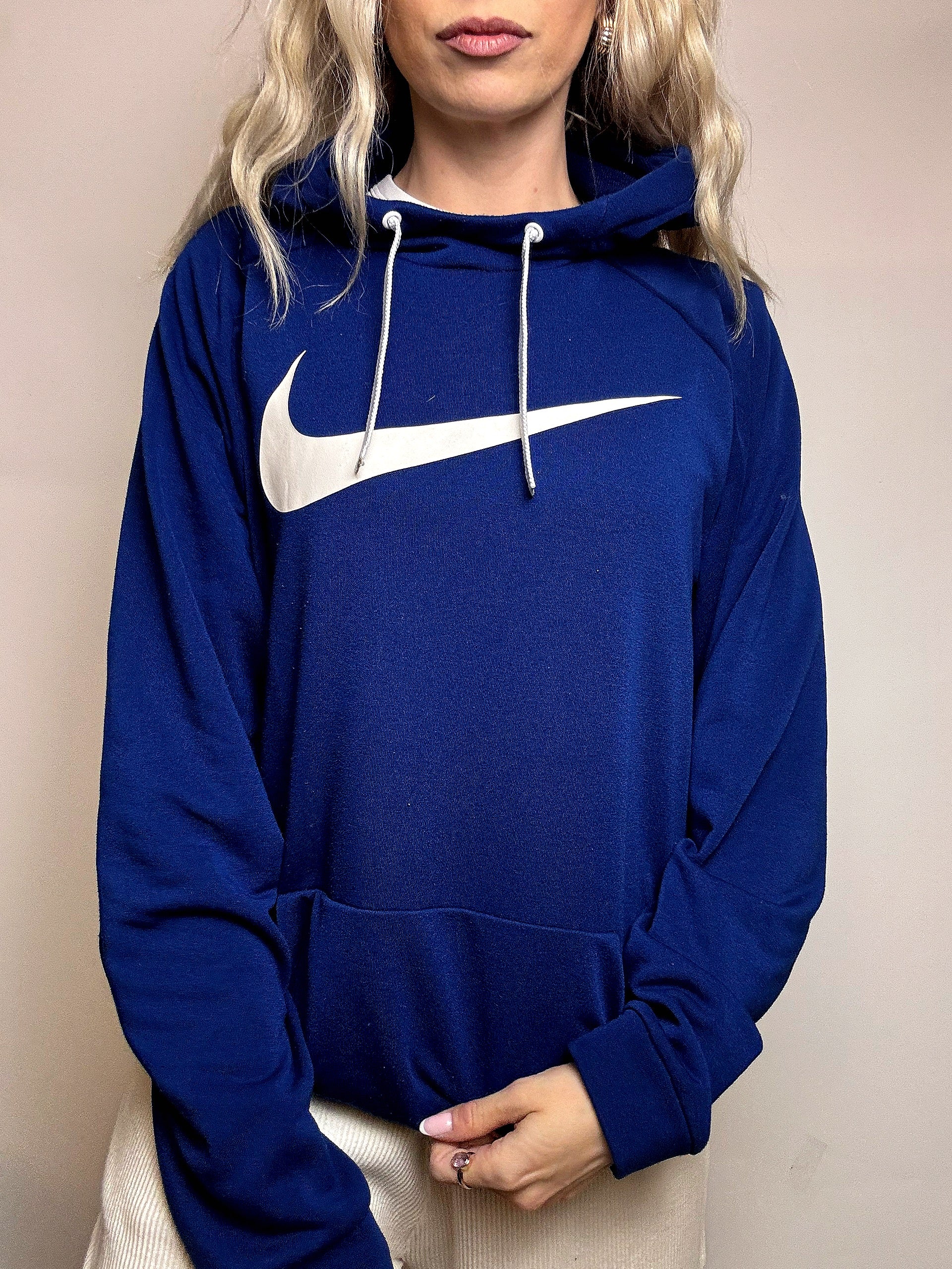 Sweat à capuche bleu NIKE XL vintage