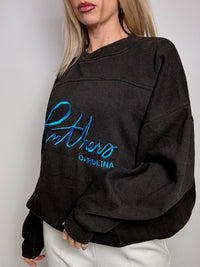 Vintage black PANTHERS XL round neck sweatshirt