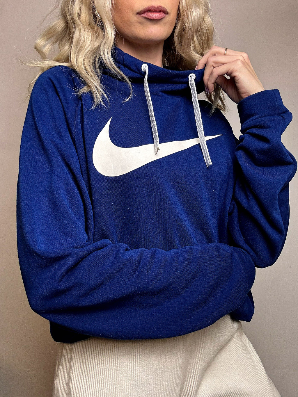 Sweat à capuche bleu NIKE XL vintage