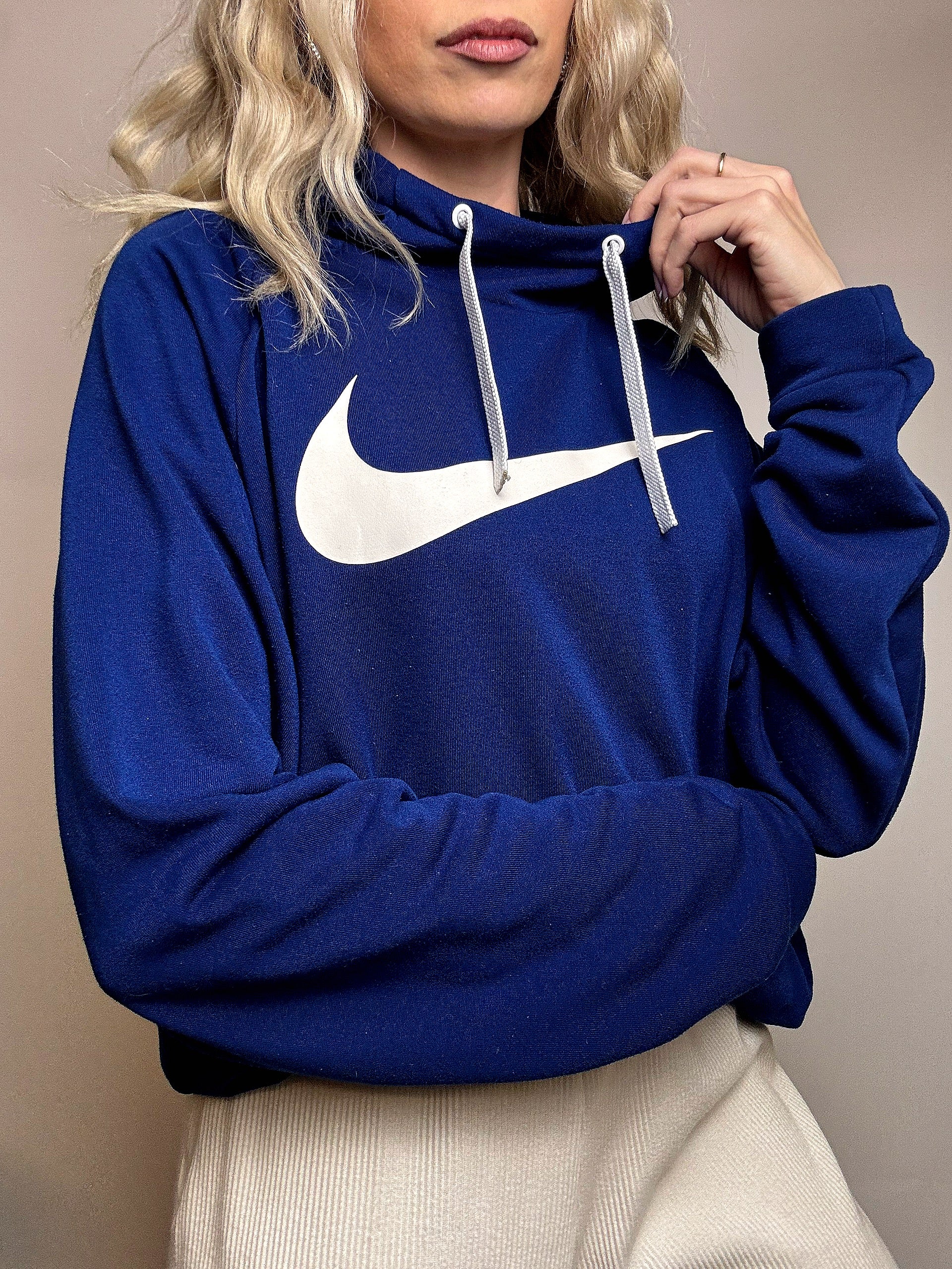Sweat à capuche bleu NIKE XL vintage