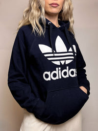 ADIDAS XL Vintage Zweifarbiger Hoodie