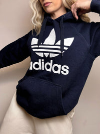 ADIDAS XL Vintage Zweifarbiger Hoodie