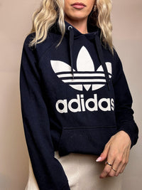 ADIDAS XL Vintage Zweifarbiger Hoodie