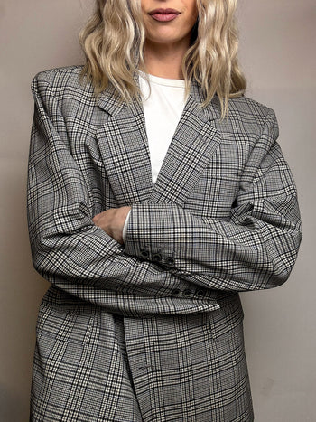 Vintage XL brown wool blazer