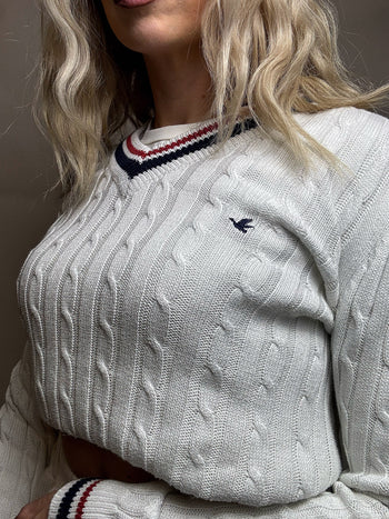 Vintage beige cricket sweater M