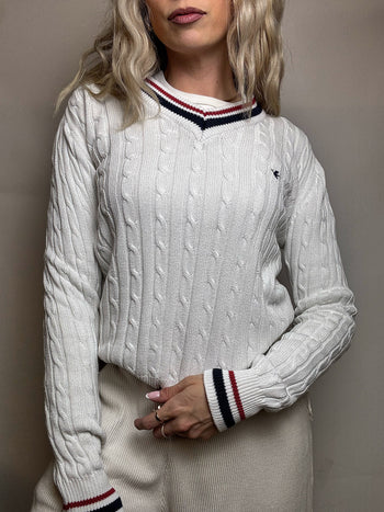 Vintage beige cricket sweater M