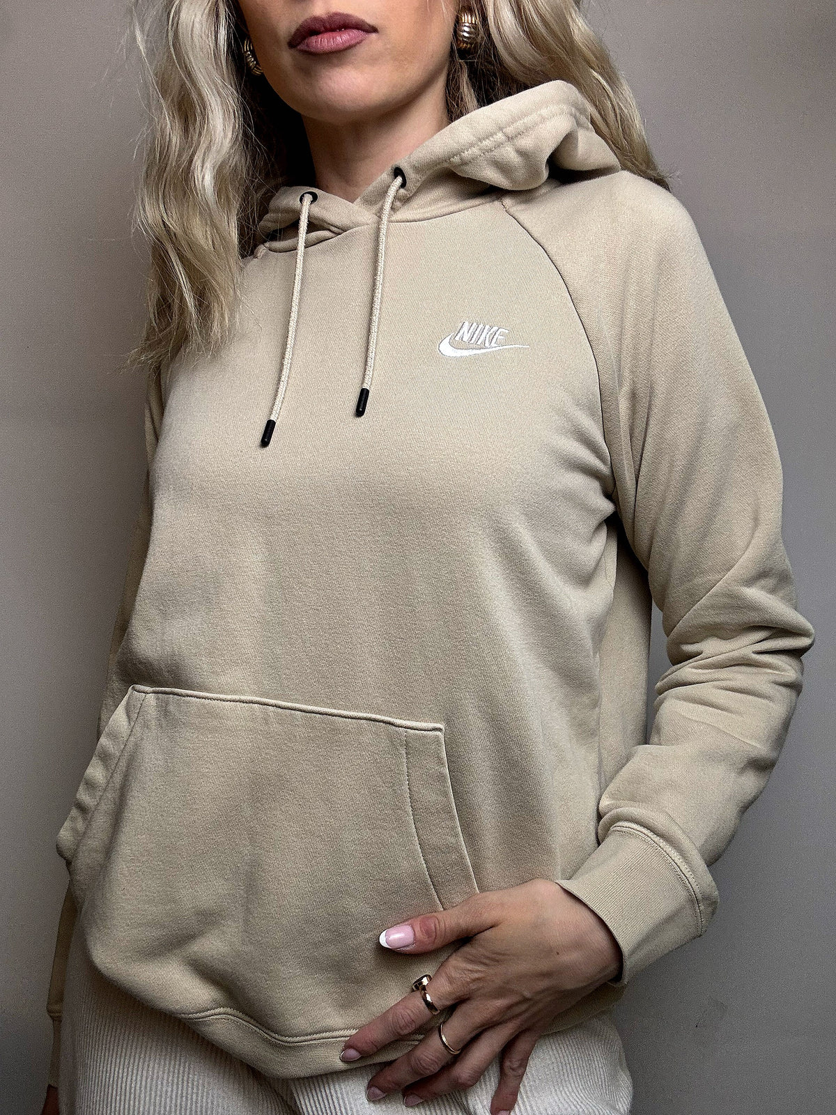 ADIDAS XL Vintage Zweifarbiger Hoodie