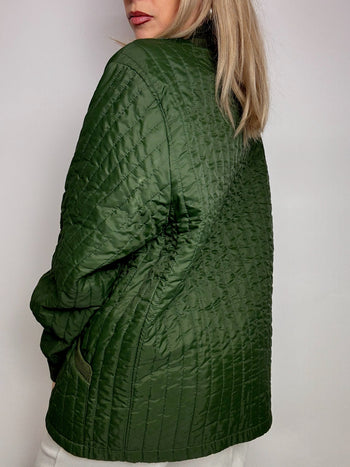 Veste matelassée verte L vintage