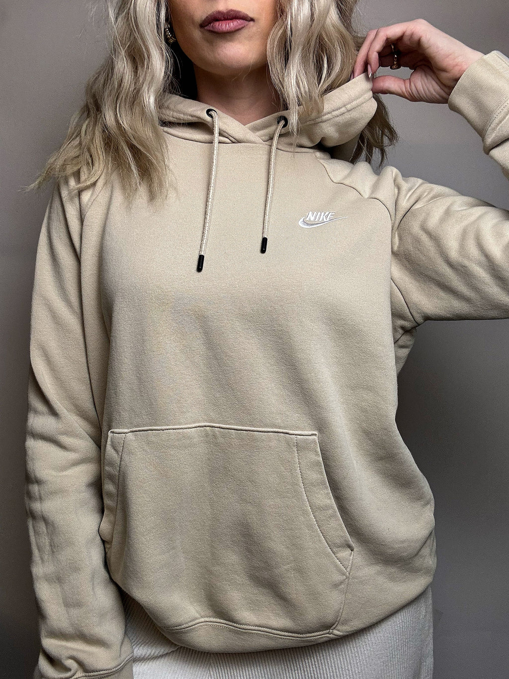ADIDAS XL Vintage Zweifarbiger Hoodie