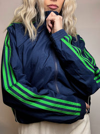 ADIDAS L vintage black sports jacket
