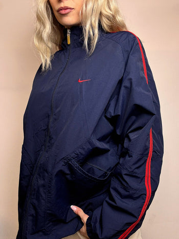 ADIDAS L vintage black sports jacket