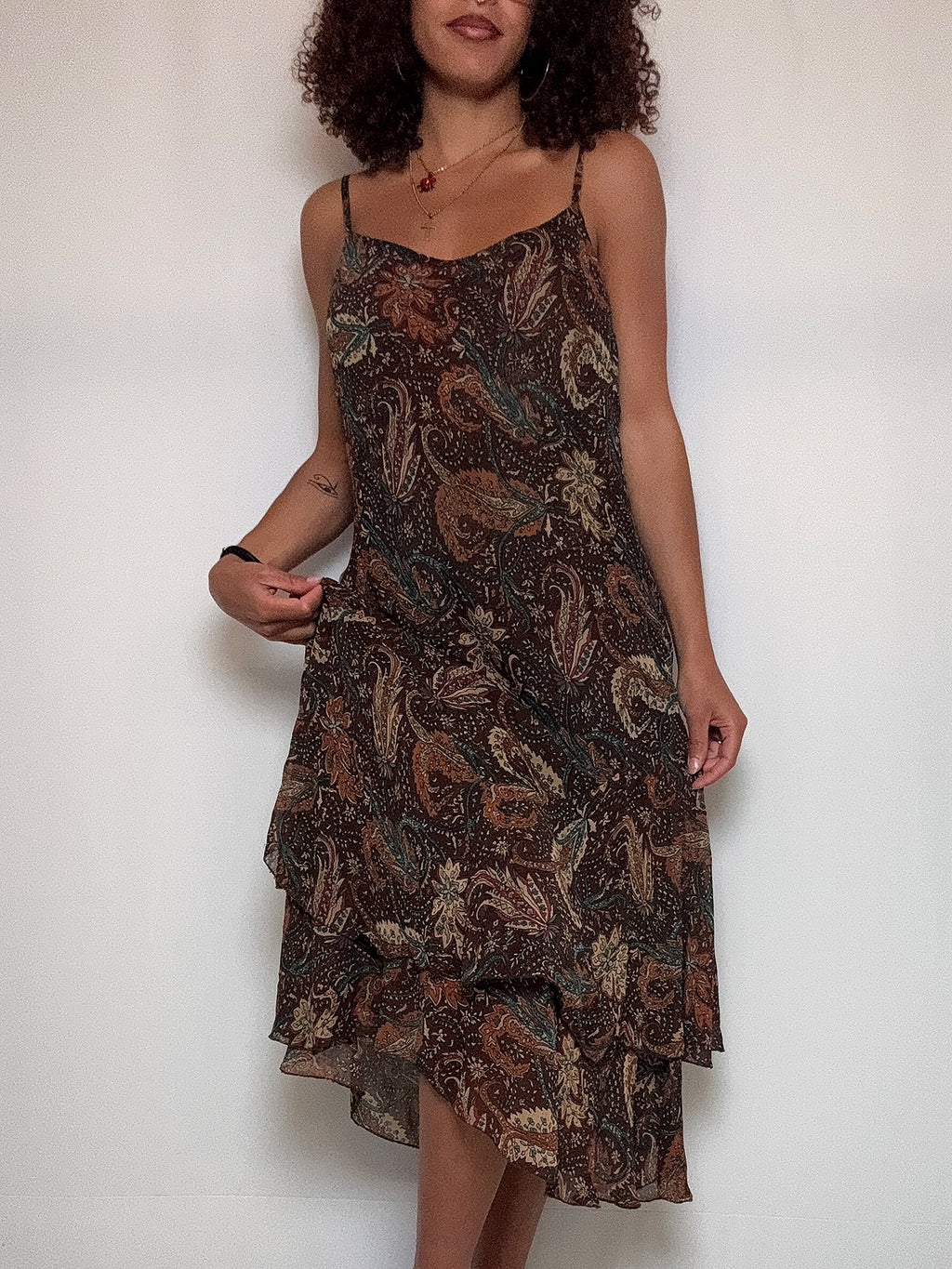Bedrucktes Kleid S/M Vintage