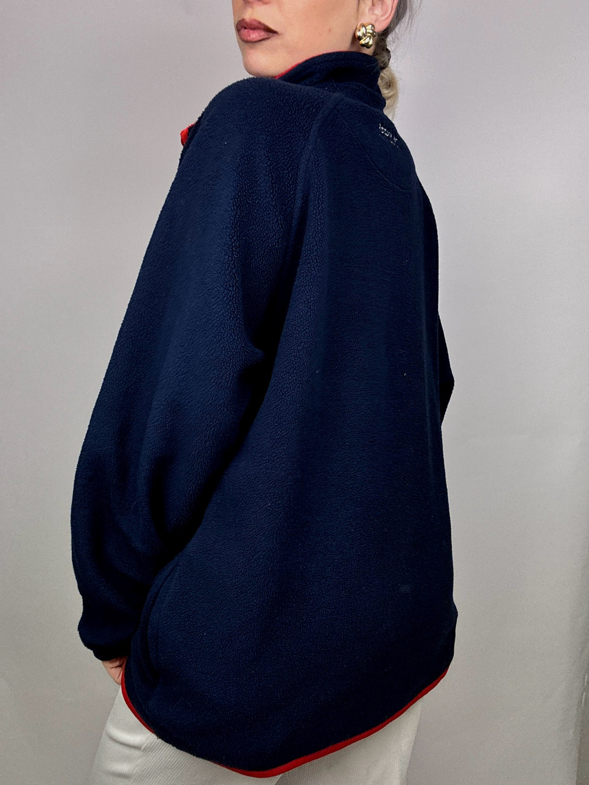 REEBOK XL Vintage Navy Fleece