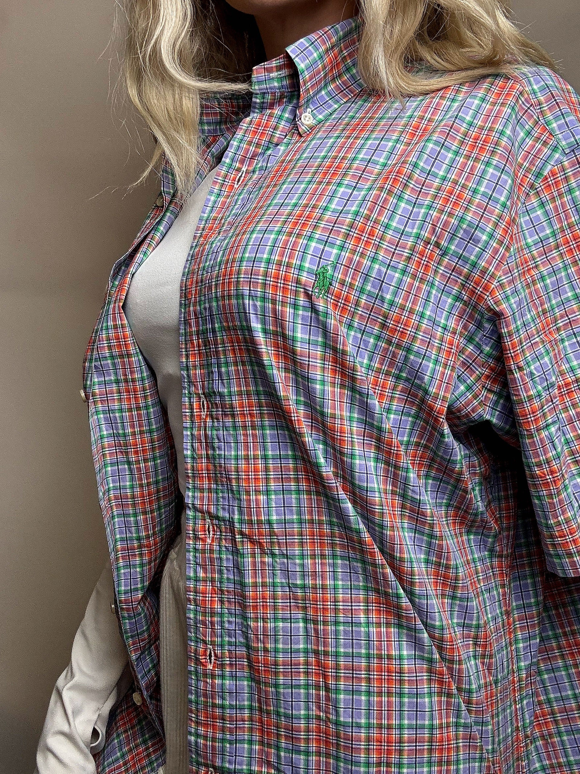 Chemise à carreaux RALPH LAUREN M vintage