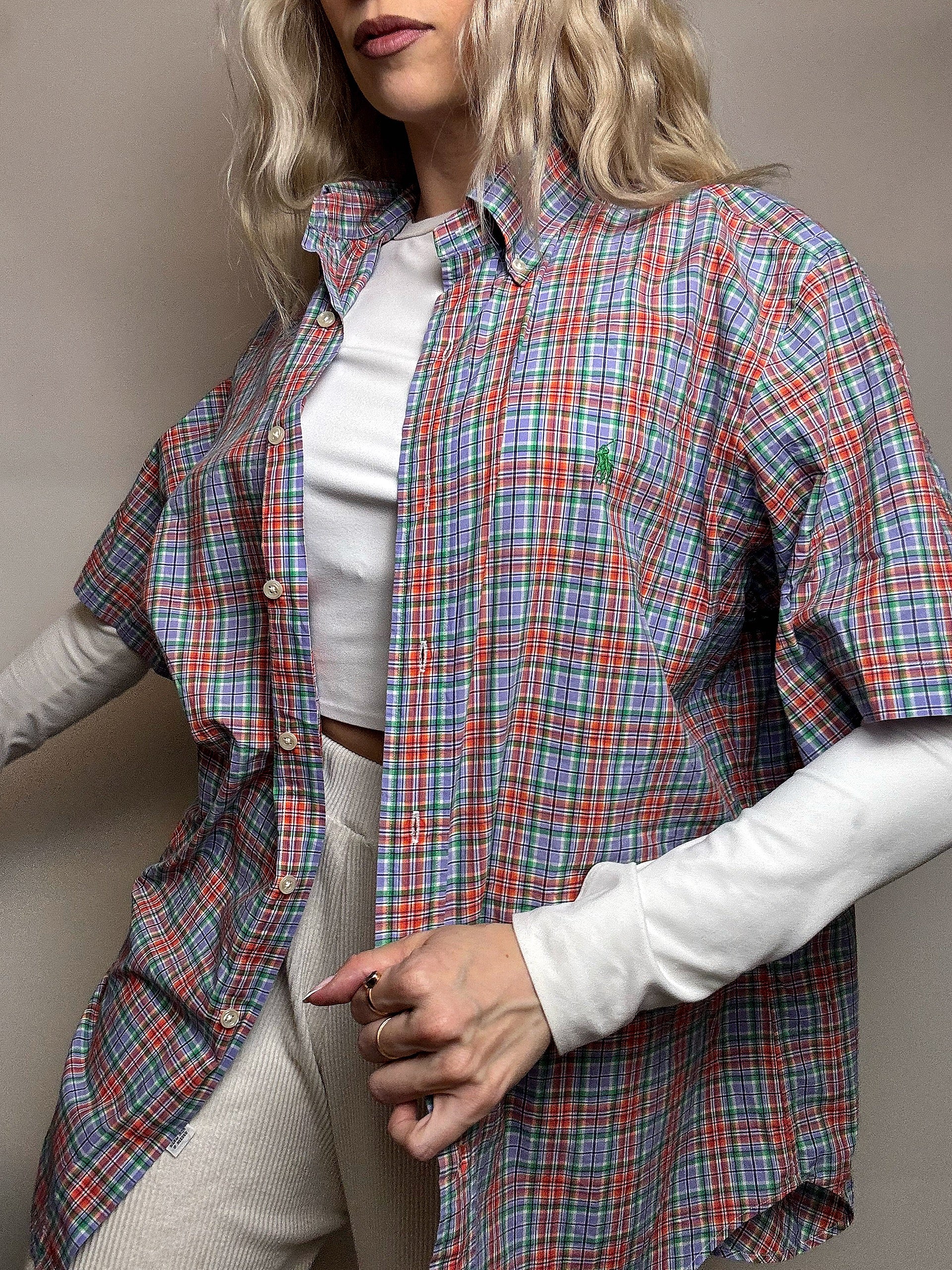 Chemise à carreaux RALPH LAUREN M vintage