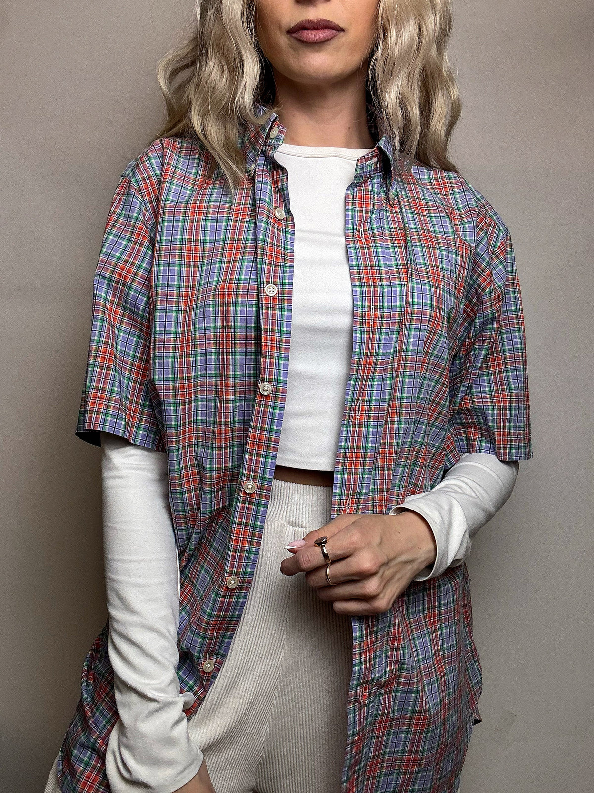 Chemise à carreaux RALPH LAUREN M vintage