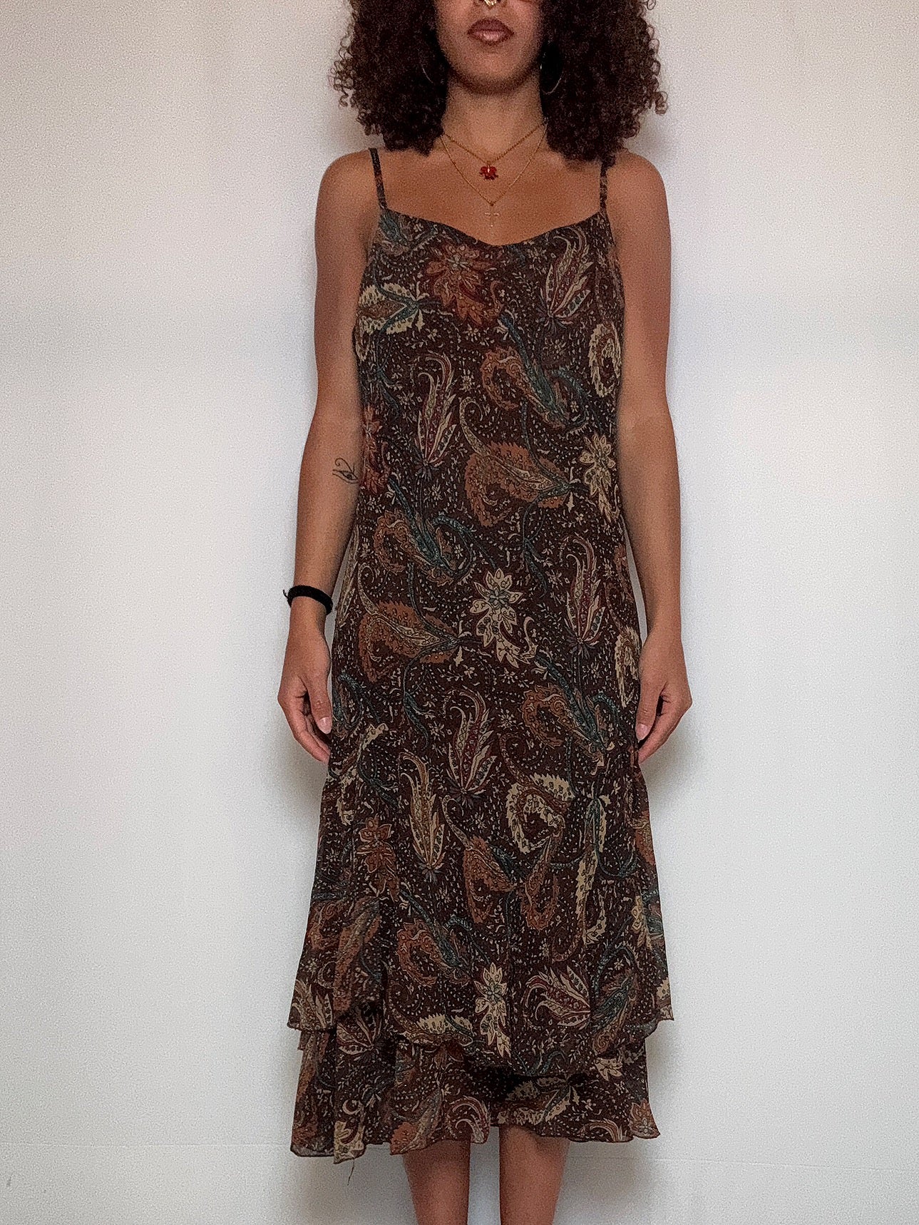 Bedrucktes Kleid S/M Vintage