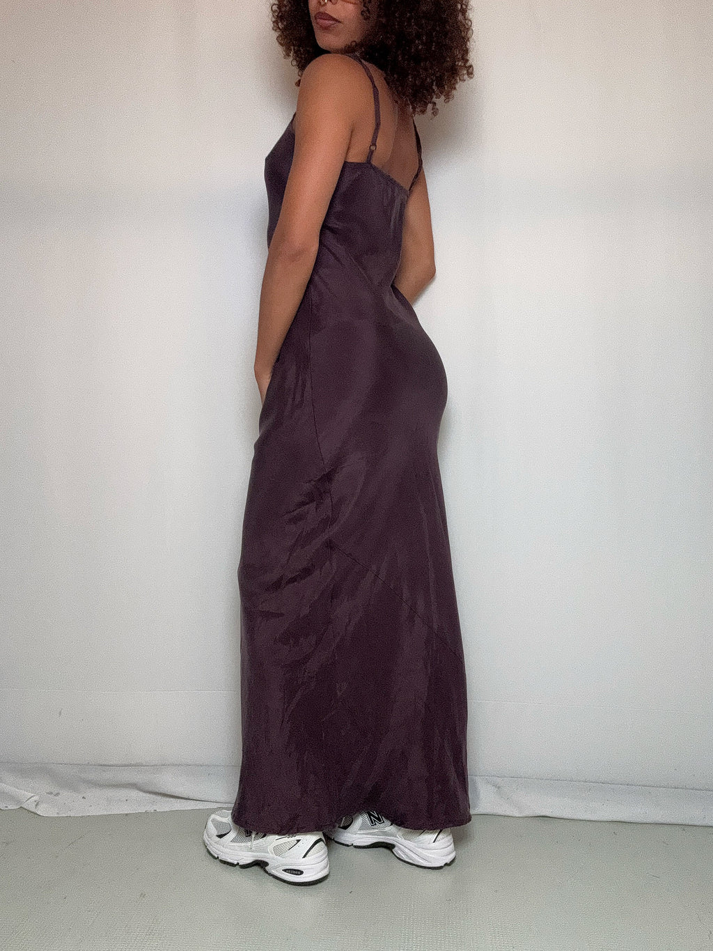 Robe longue violet S vintage