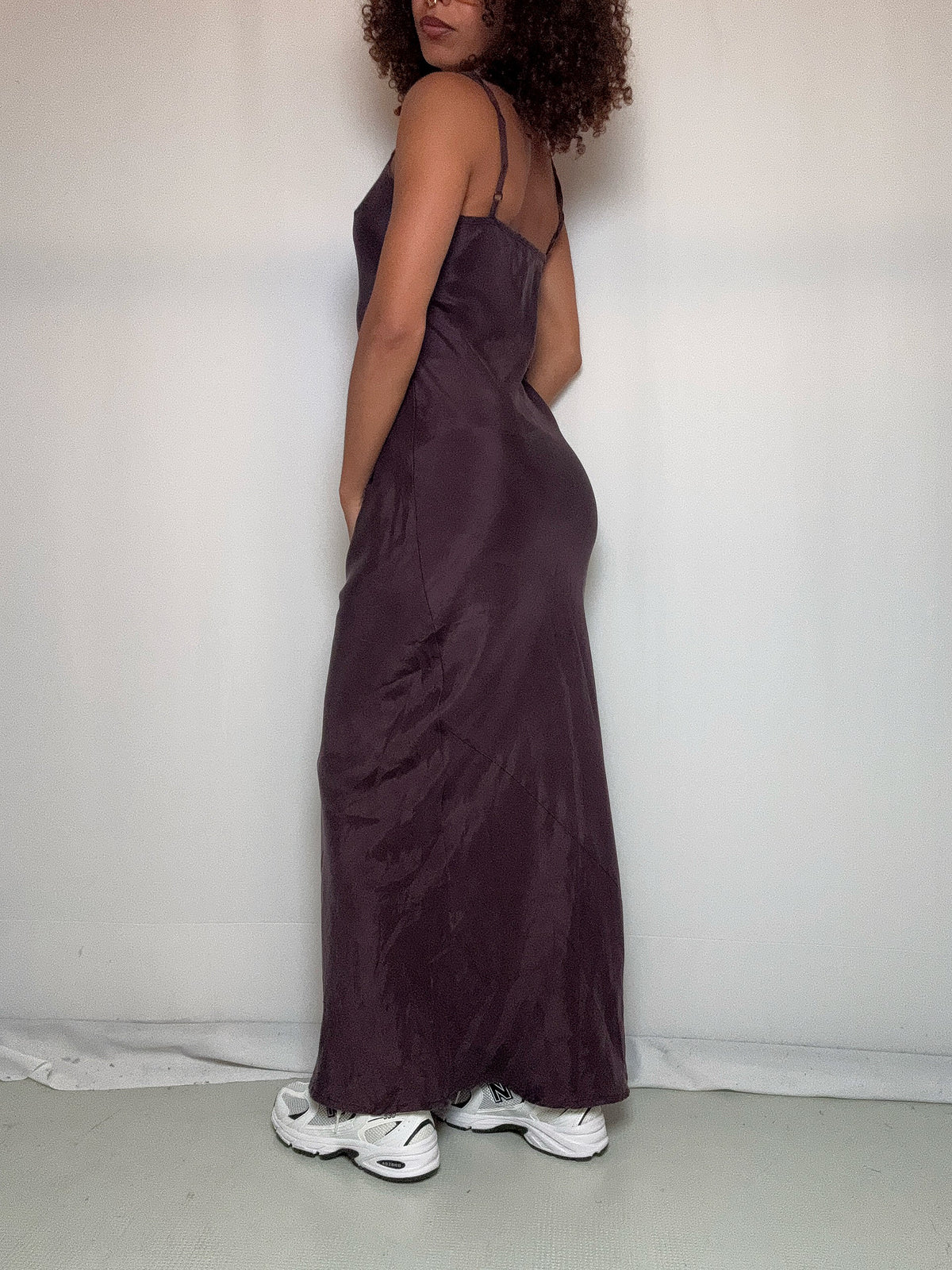 Robe longue violet S vintage