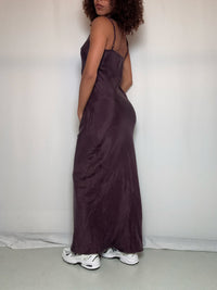 Robe longue violet S vintage