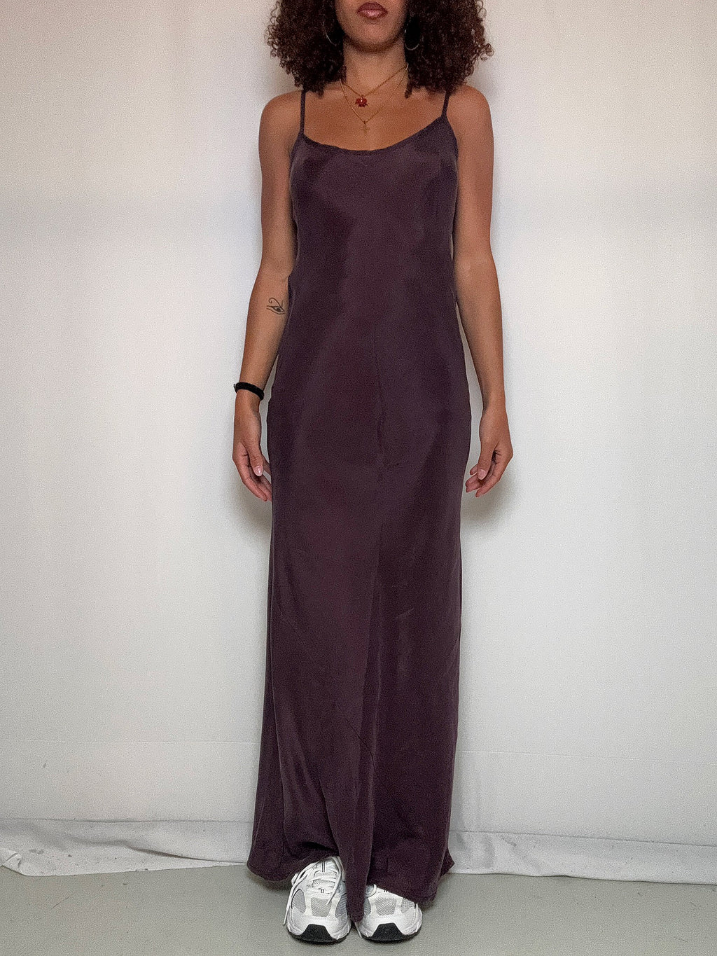 Robe longue violet S vintage