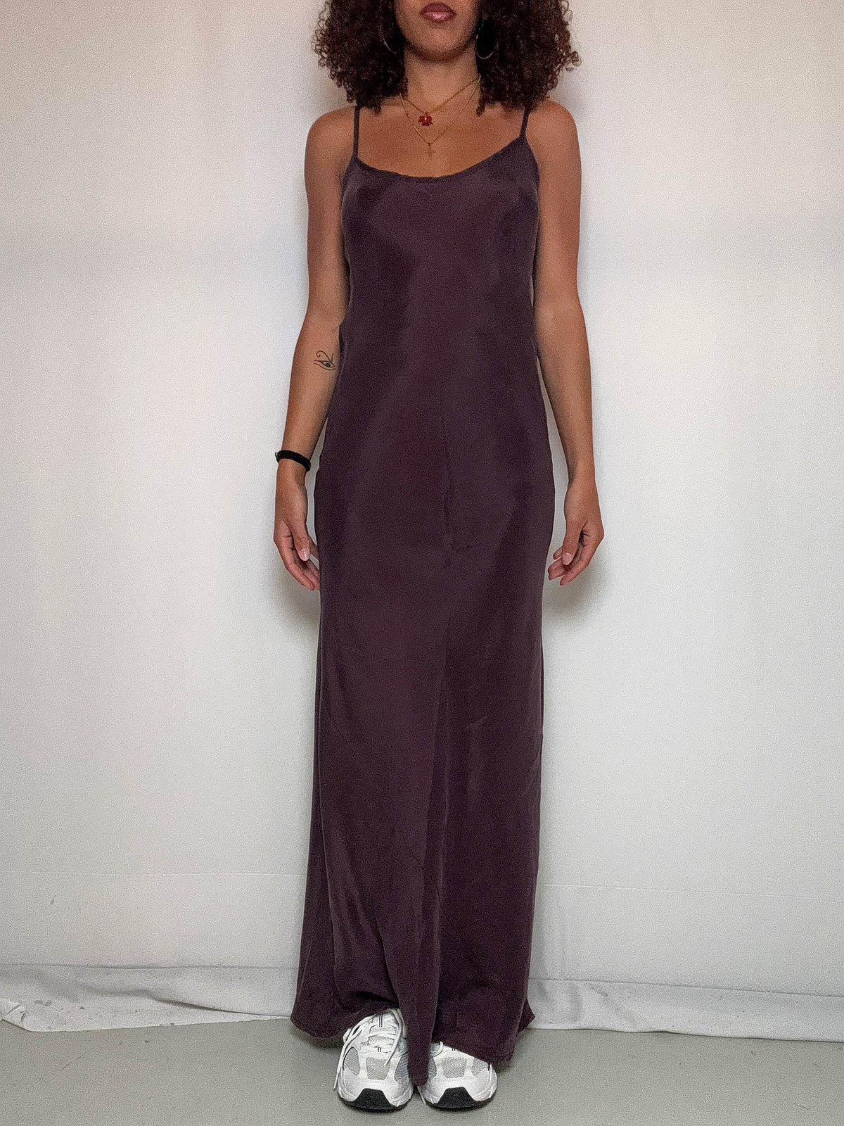 Robe longue violet S vintage