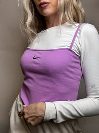 Top à bretelles framboise NIKE M vintage