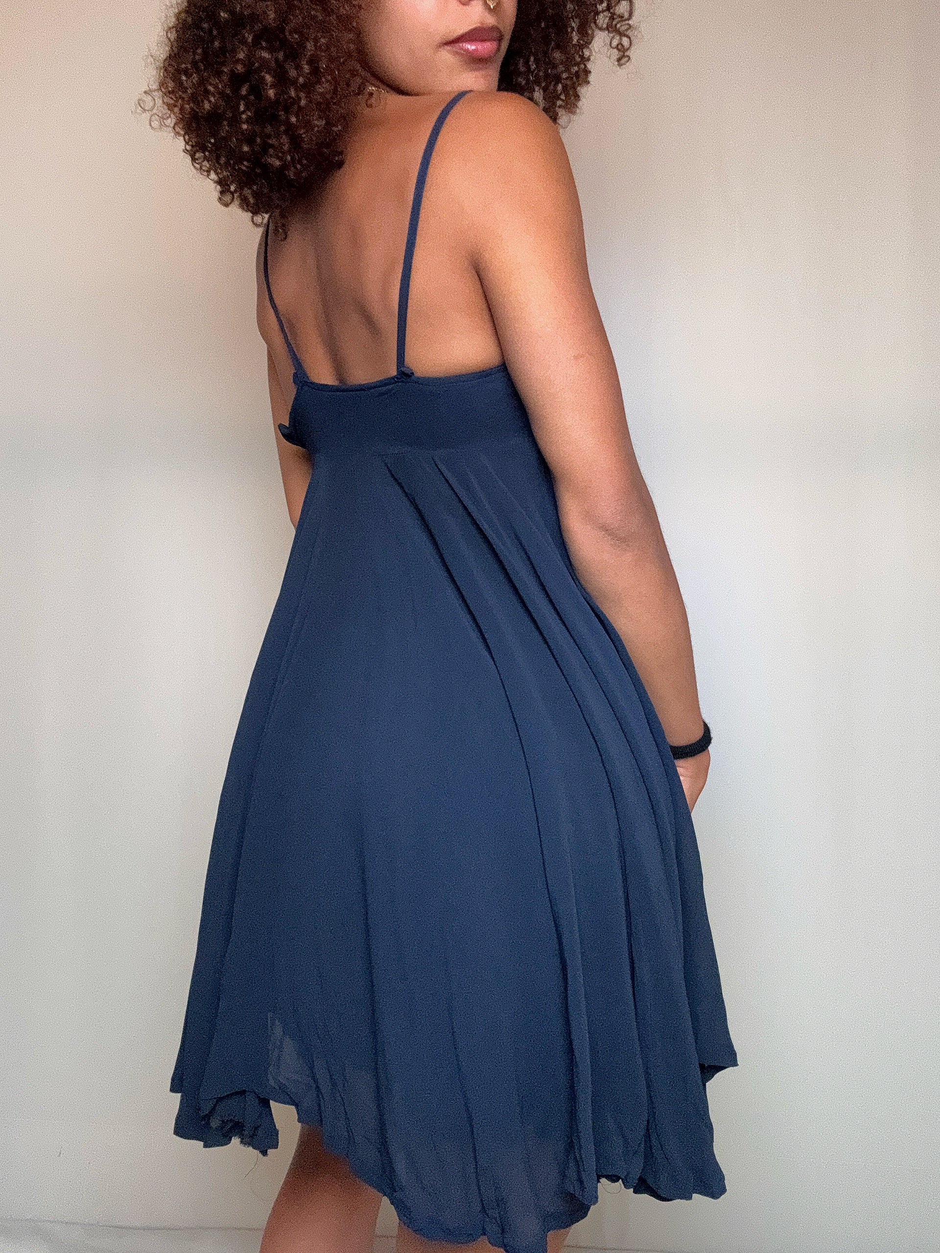 Robe fluide marine XS/S vintage