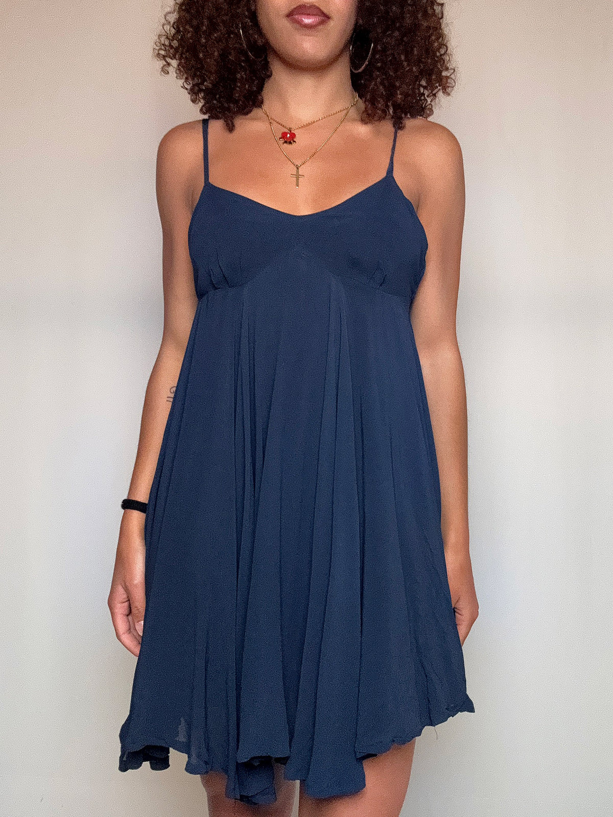 Robe fluide marine XS/S vintage