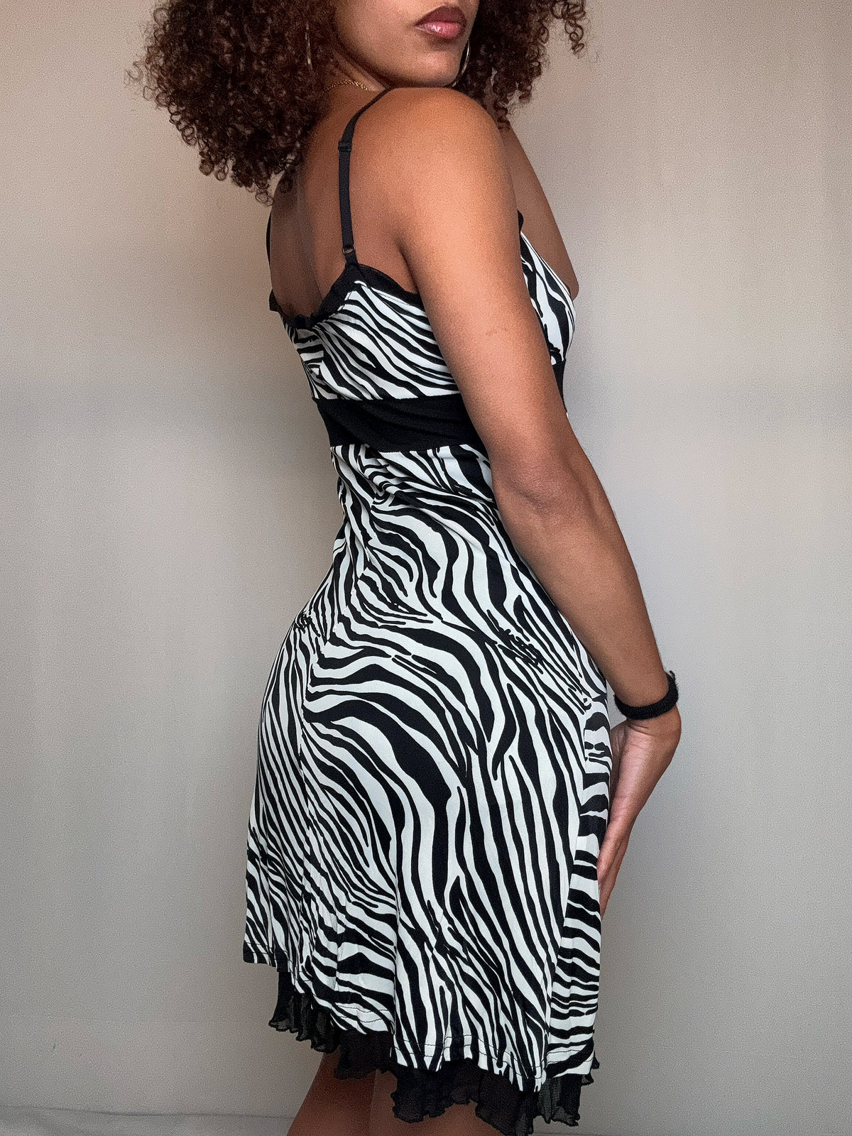 Robe zébrée S/M vintage