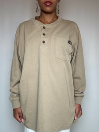 T-shirt manches longues beige DICKIES XL vintage