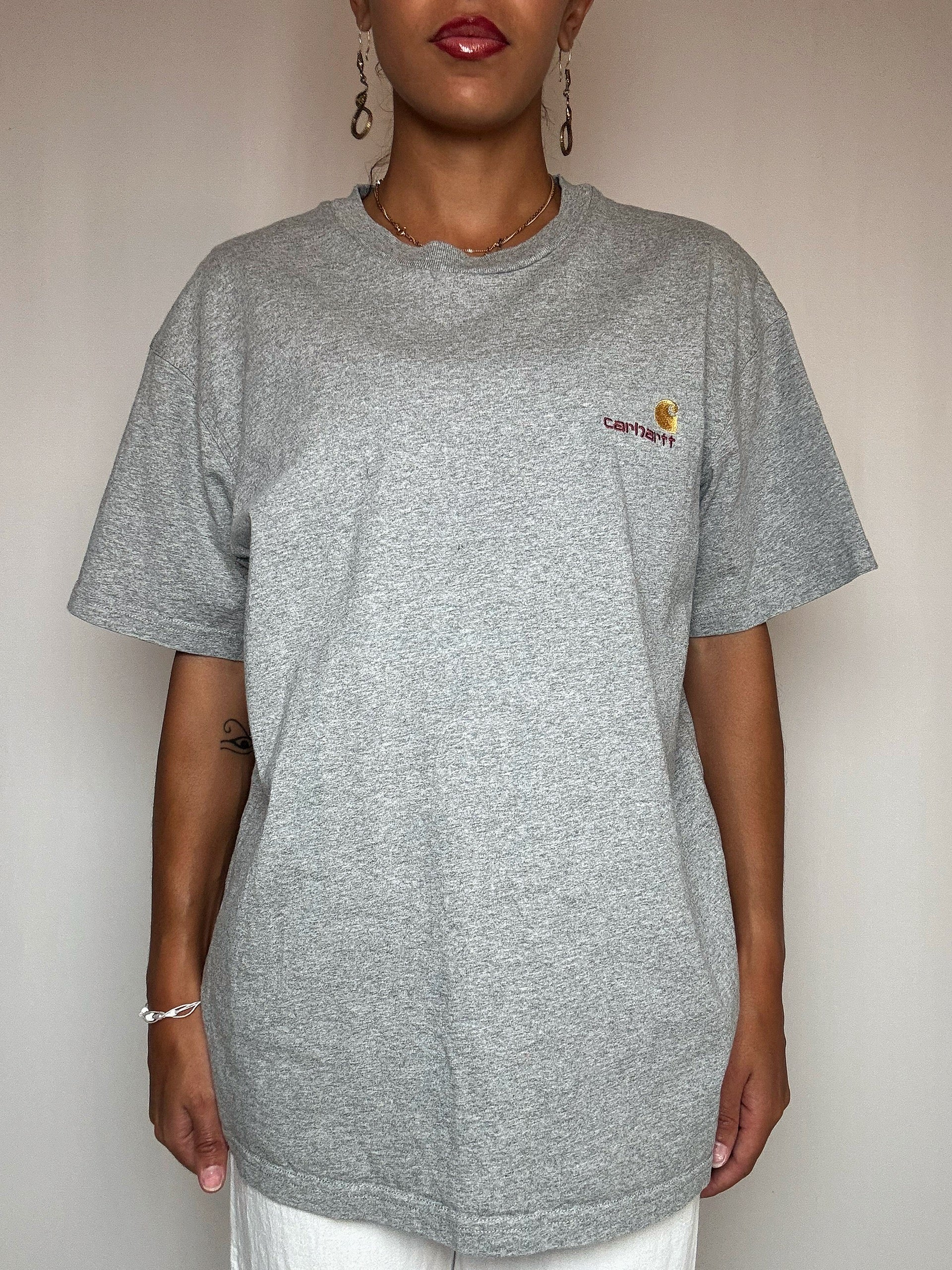T-shirt épais gris Carhartt M vintage
