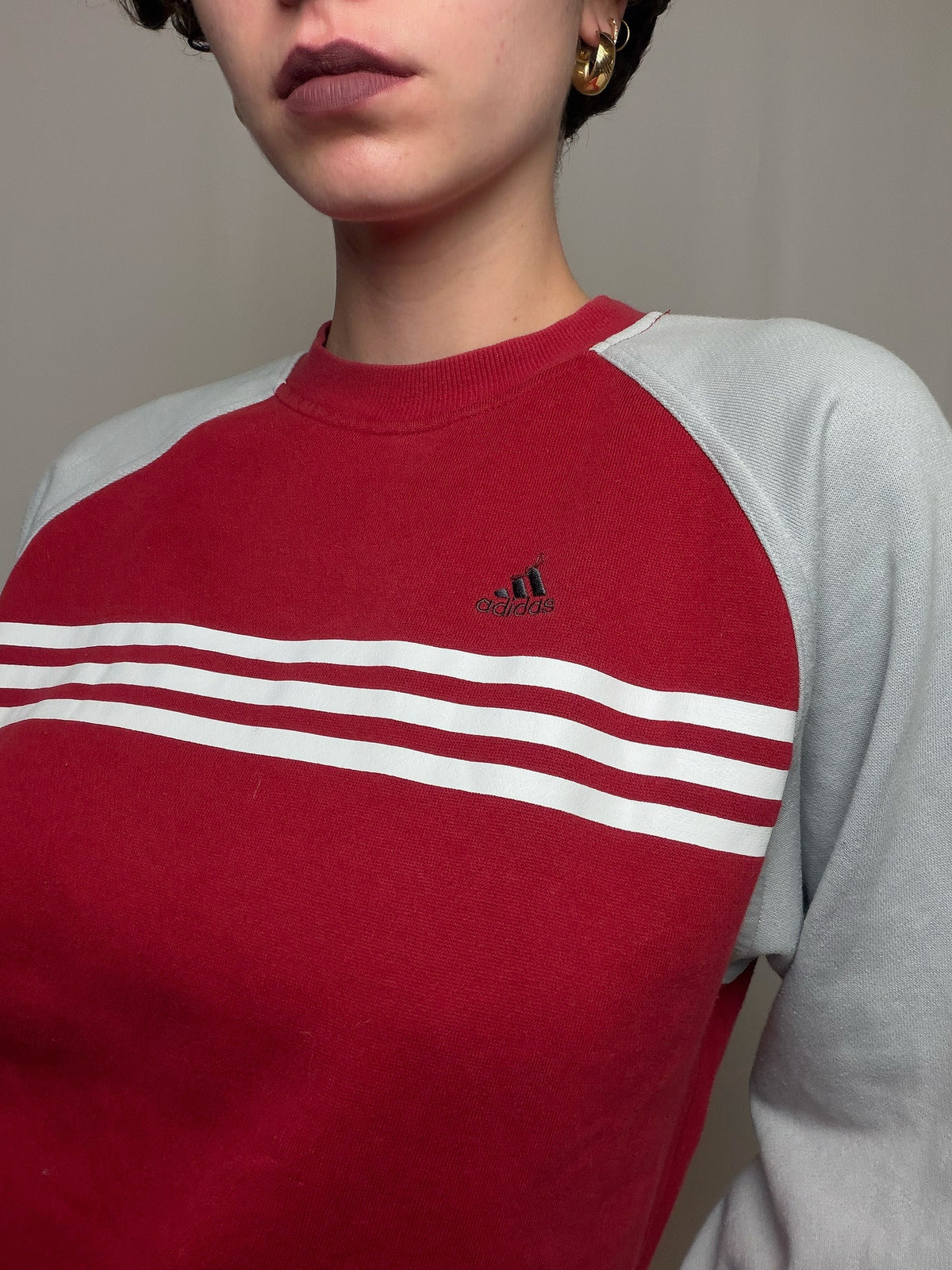 Sweat bicolore Adidas S vintage