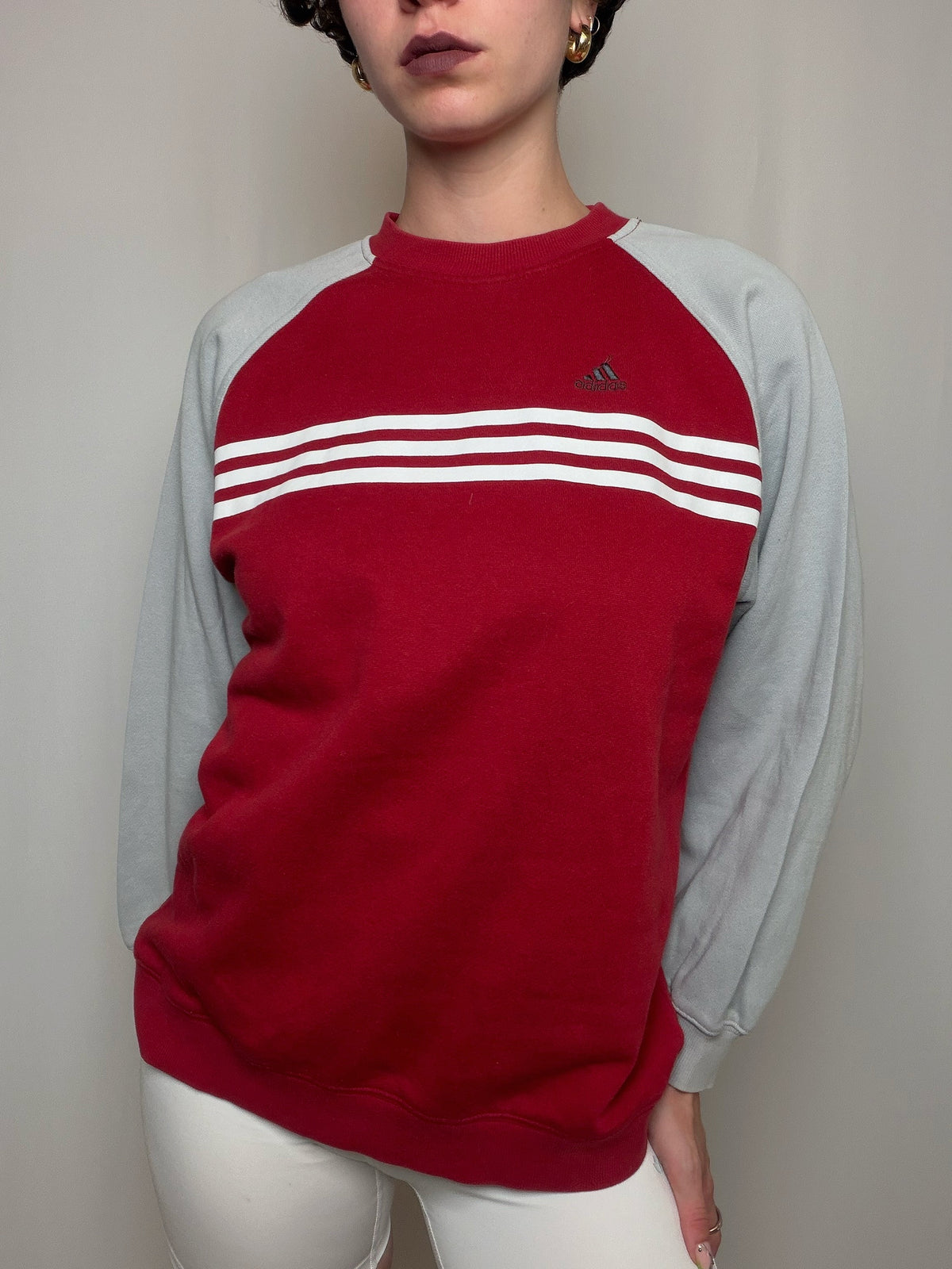 Sweat bicolore Adidas S vintage