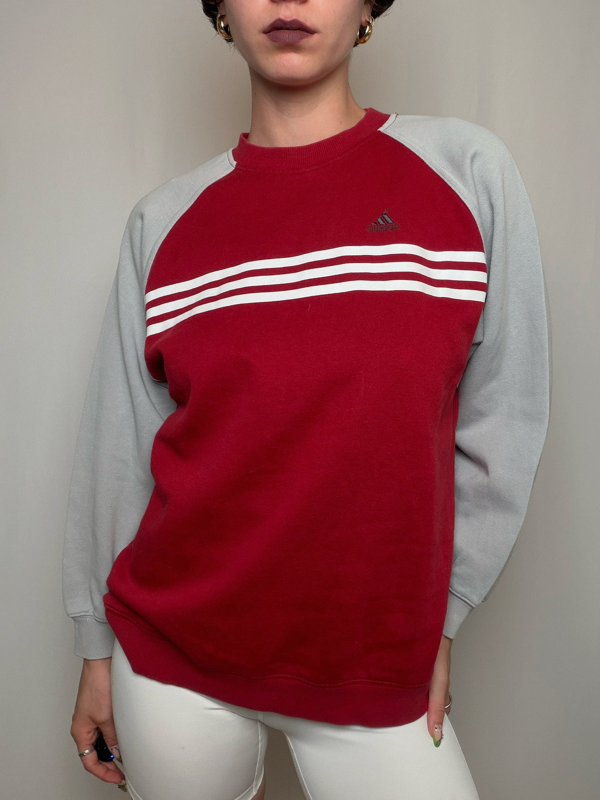 Sweat bicolore Adidas S vintage