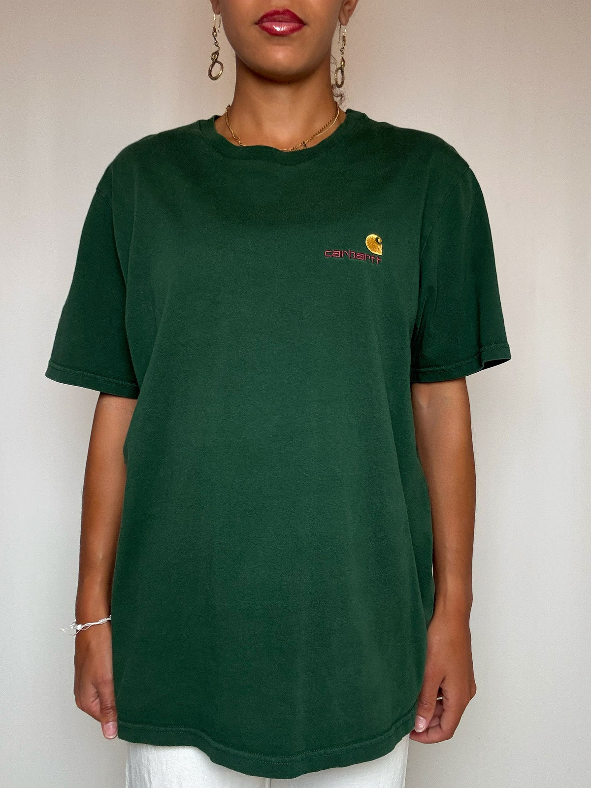 T-shirt vert Carhartt M vintage