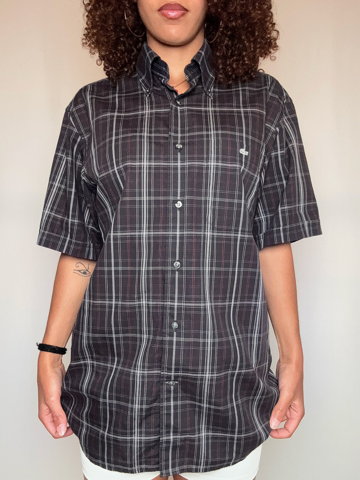 Chemise à manches courtes Lacoste M vintage