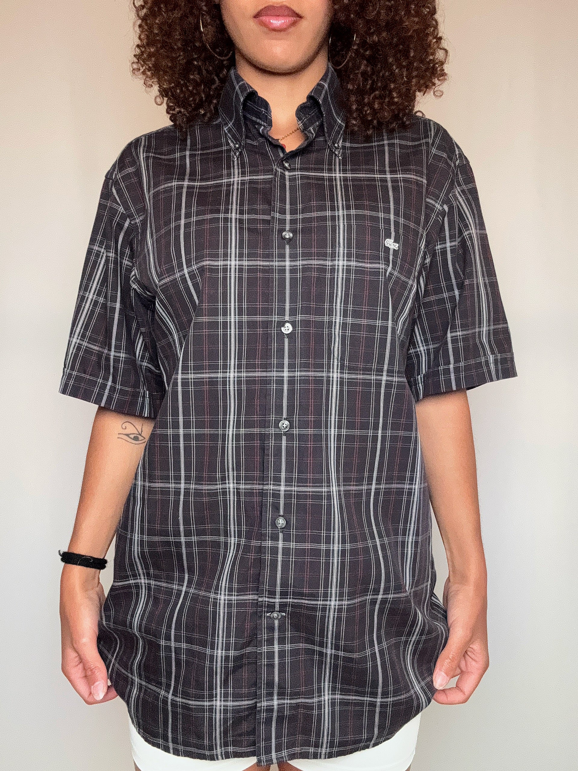 Chemise à manches courtes Lacoste M vintage