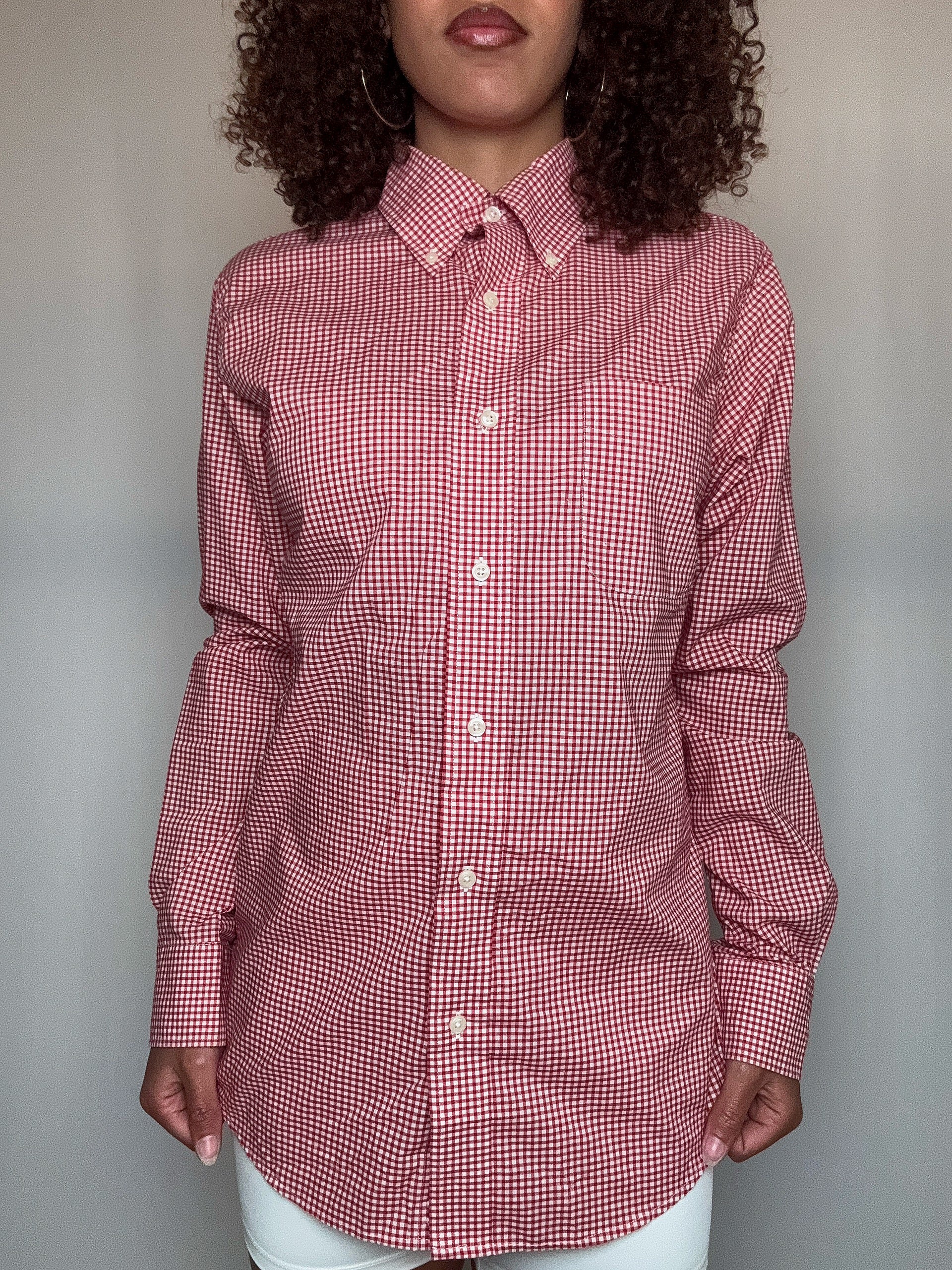 Chemise vichy rouge Ralph Lauren M vintage