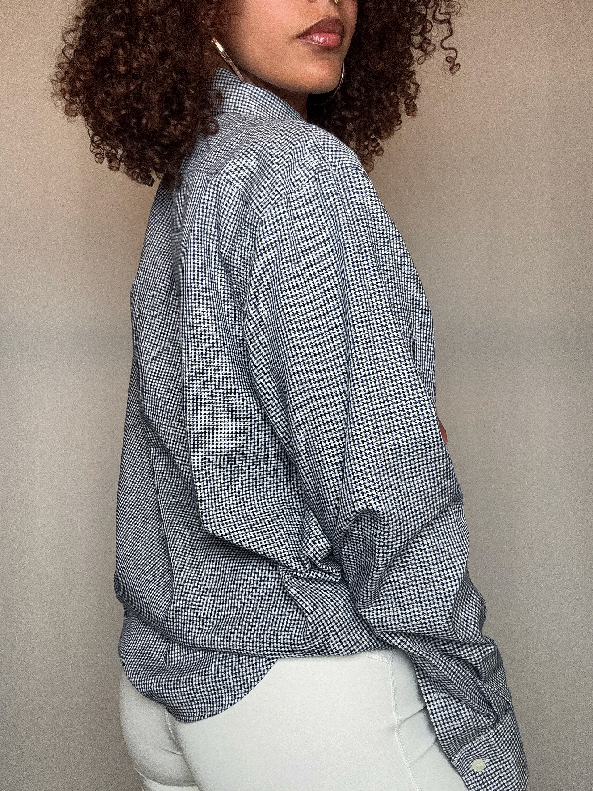 Chemise vichy bleue Ralph Lauren M vintage