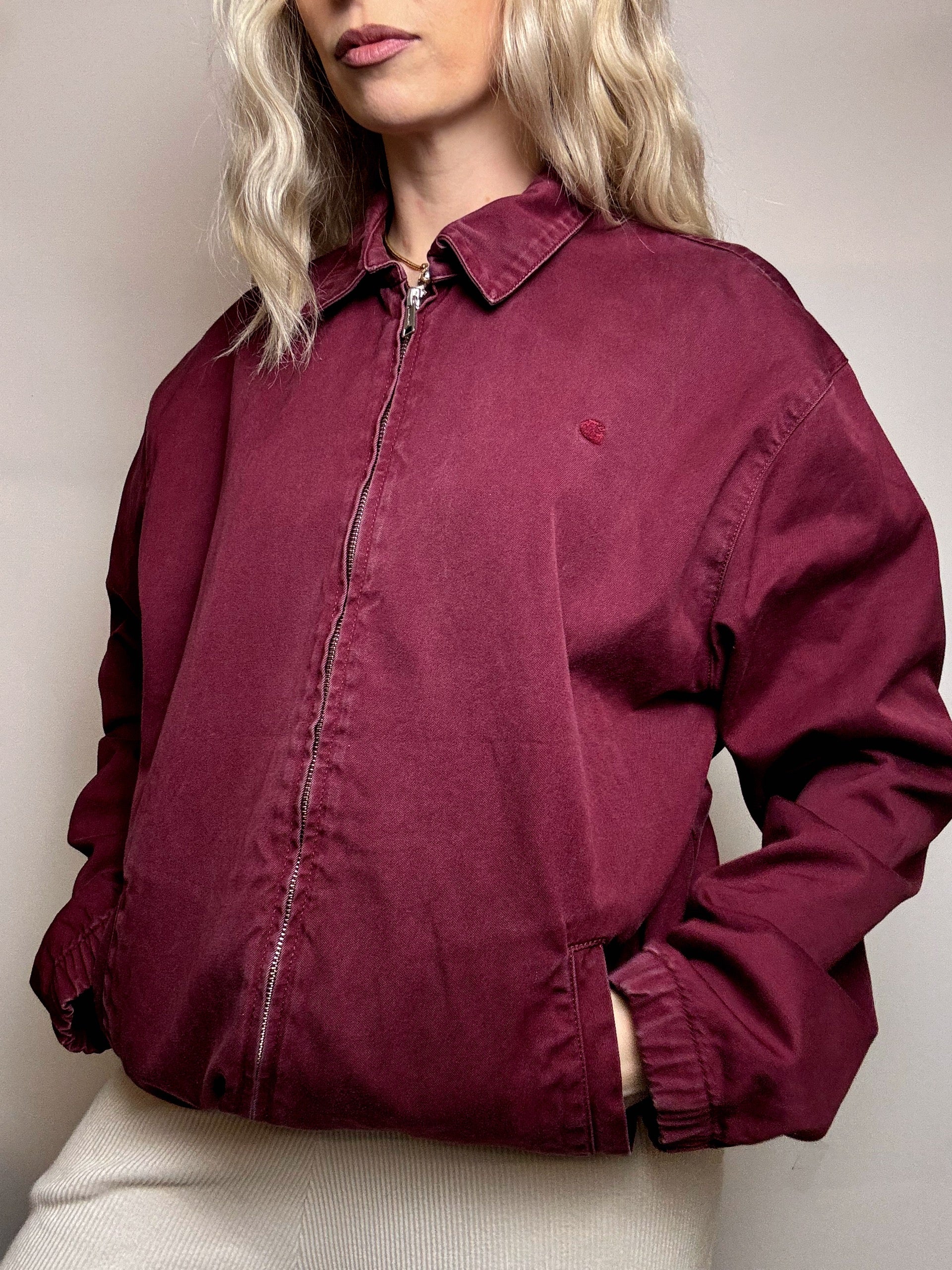 Veste en coton bordeaux CARHARTT XL vintage
