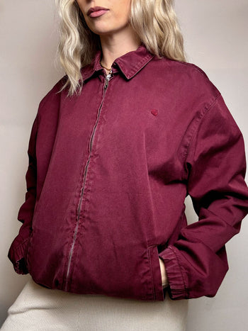 Veste en coton bordeaux CARHARTT XL vintage