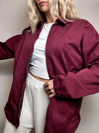 Veste en coton bordeaux CARHARTT XL vintage