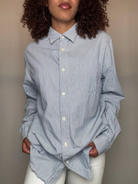 Chemise rayée bleue Ralph Lauren L vintage