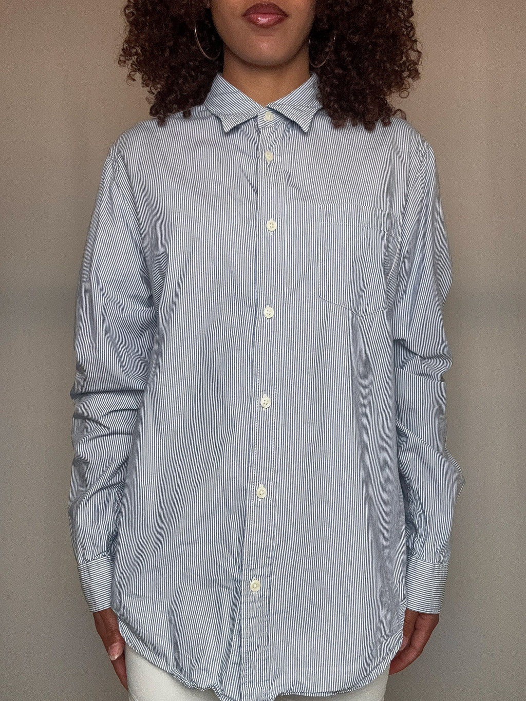 Chemise rayée bleue Ralph Lauren L vintage